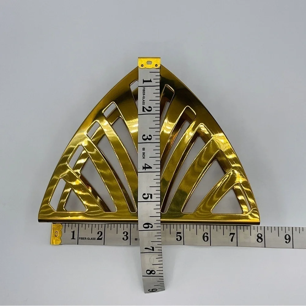 VTG Napkin Holder Ikea Tillstallning Desk Letter Rack Brass Colour Modern Class